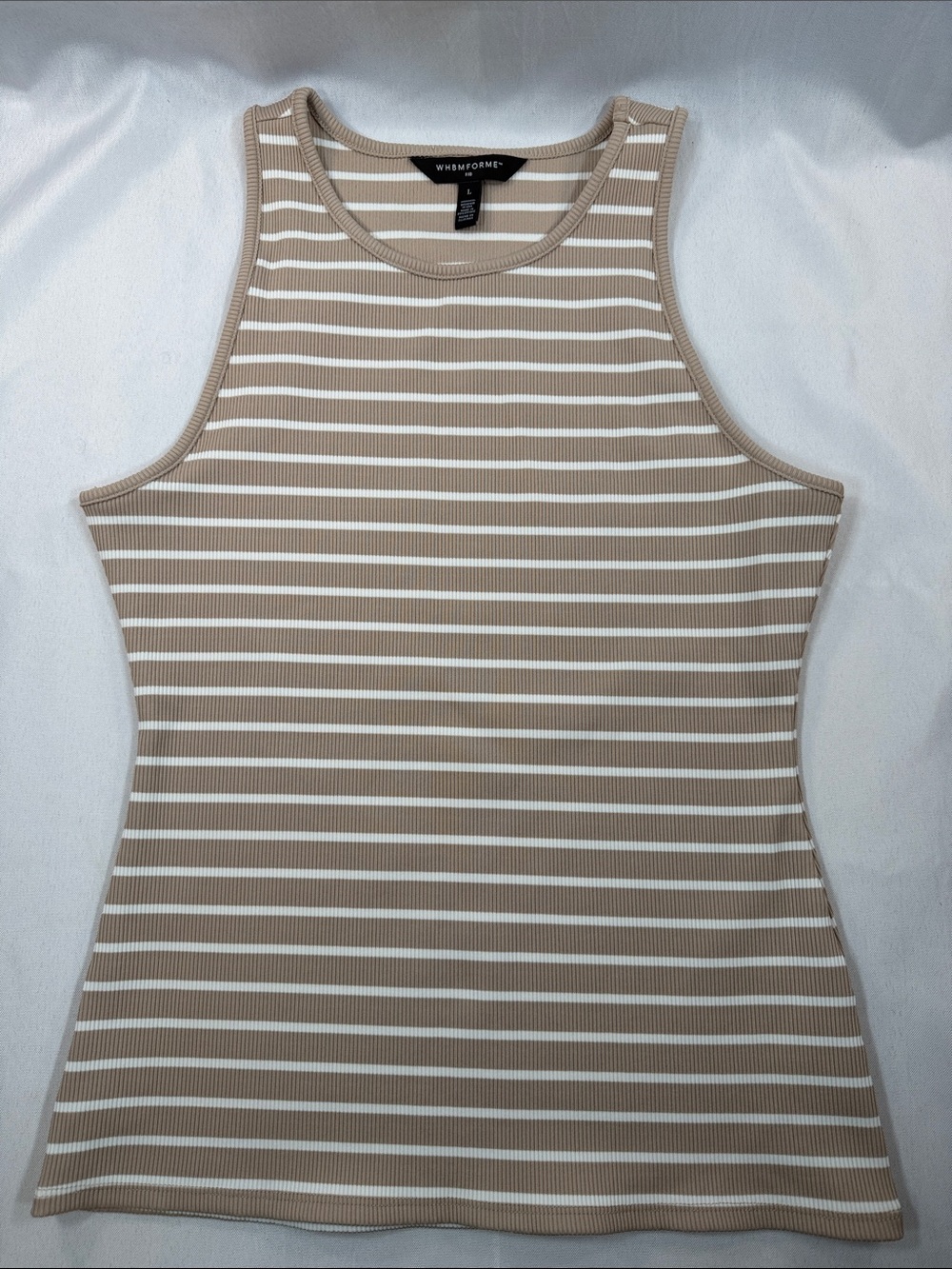 WHBM For Me Ribbed Stretch Tank L